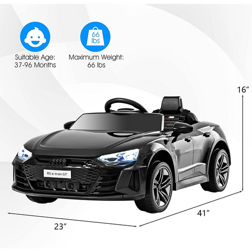 12V Kids Ride On Car, Licensed Audi RS e-tron GT Electric Vehicle with Remote Control #217