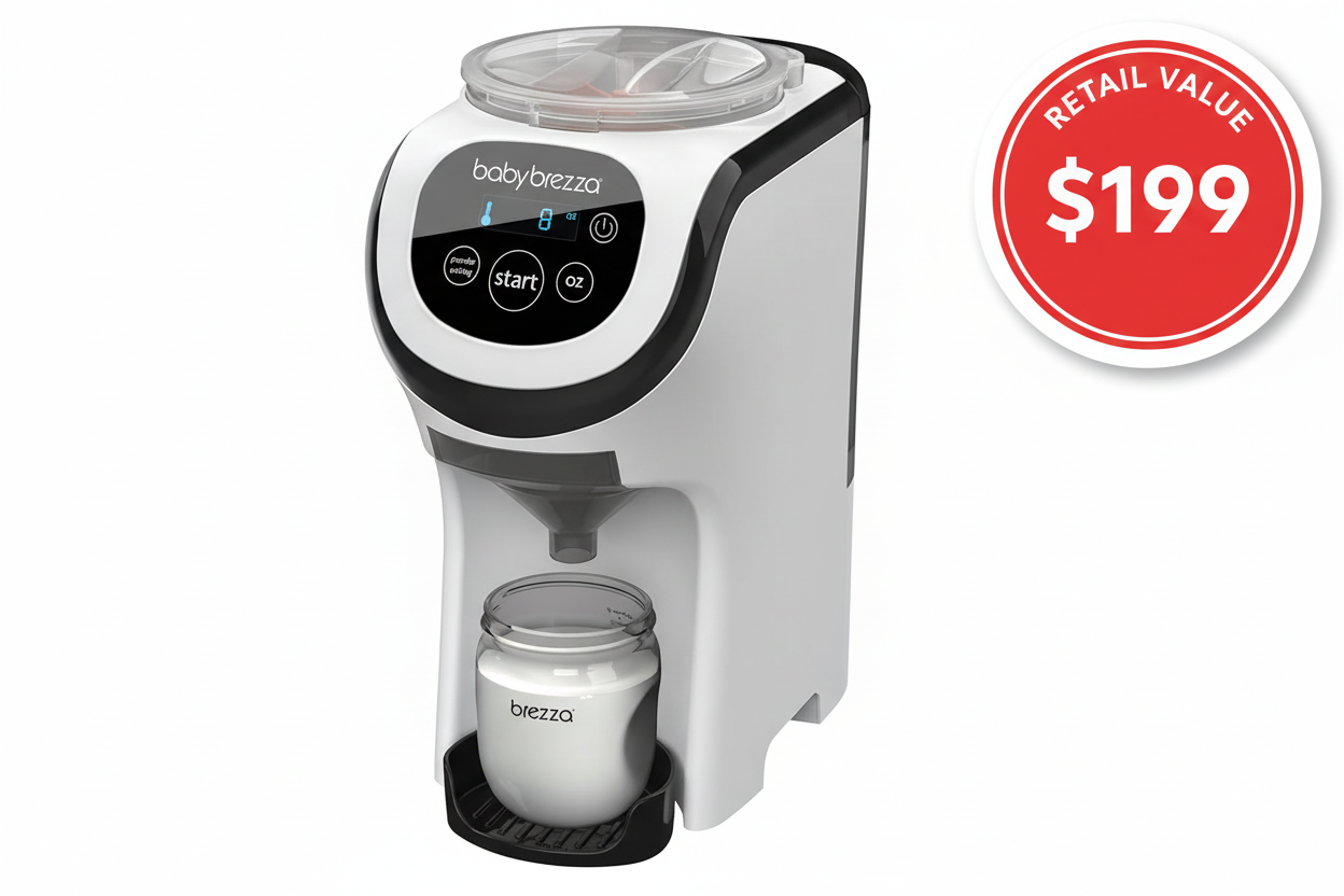 Baby Brezza Formula Pro Mini Baby Formula Mixer Machine Fits Small Spaces and is Portable for Travel– Bottle Makers Makes The Perfect Bottle for Your Infant On The Go, White