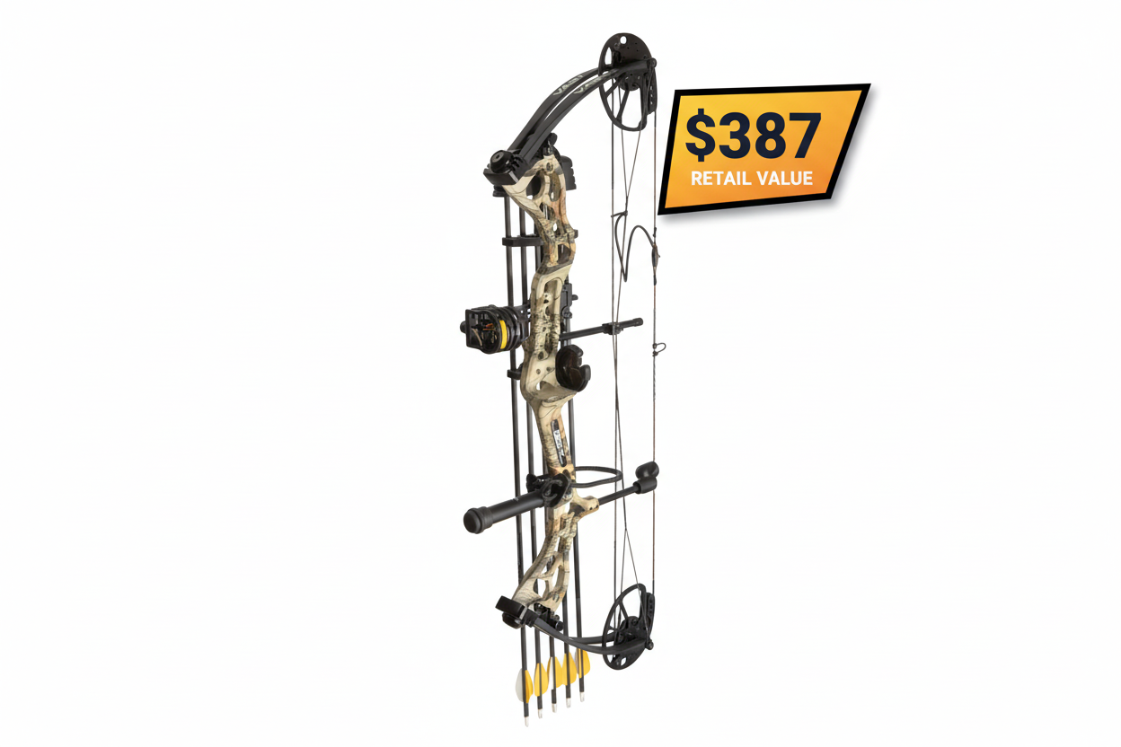 Bear Vast RTH Compound Bow, 20-30" Draw Length, 40-70lbs