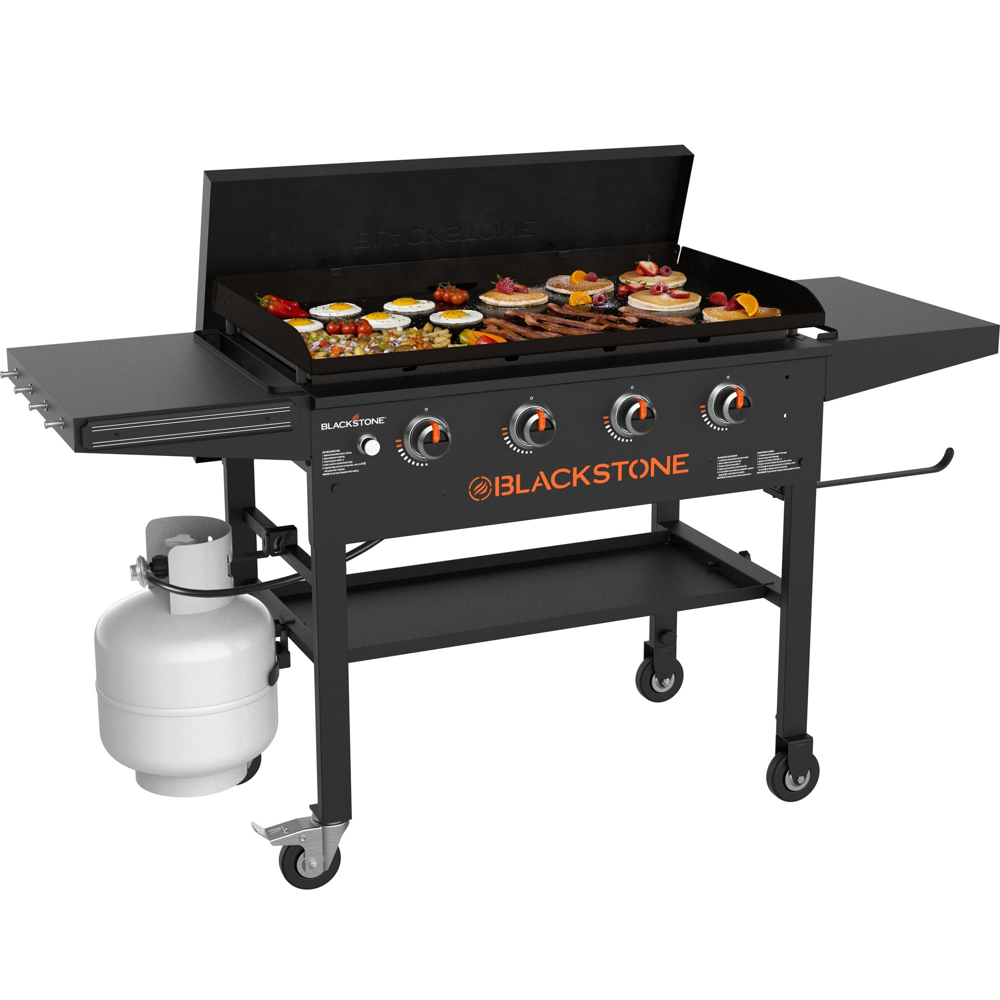Blackstone Original Outdoor Griddle, 4-Burner 36" Flat Top Grill with Hard Cover, (USED)