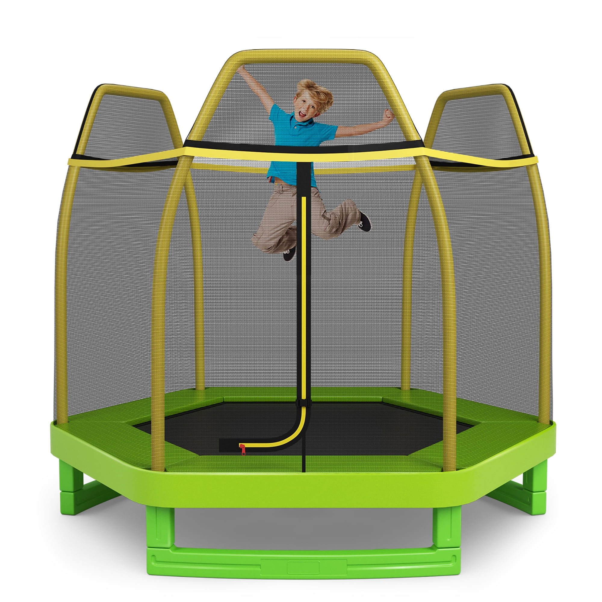 Costway 7FT Kids Trampoline Outdoor Indoor Recreational Bounce Jumper