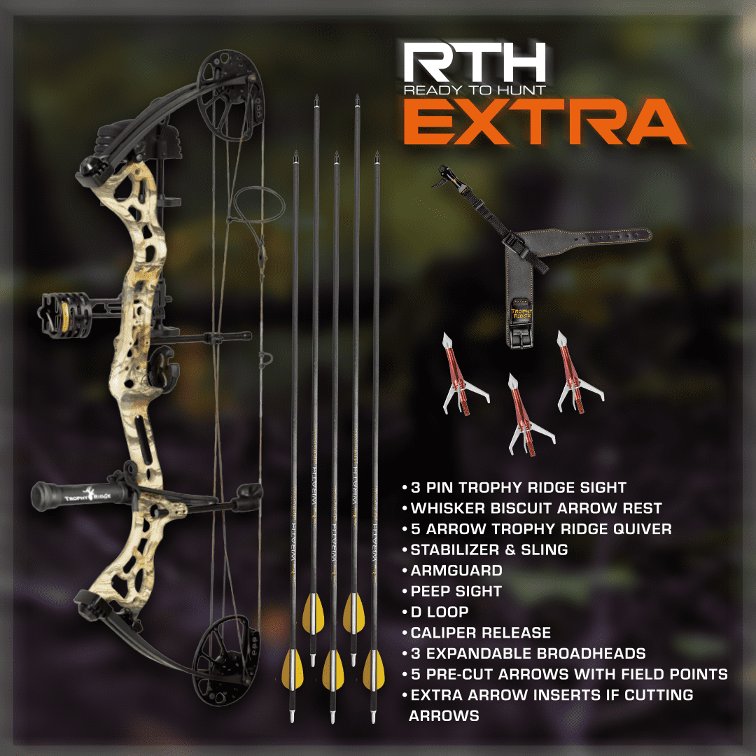 Bear Vast RTH Compound Bow, 20-30" Draw Length, 40-70lbs