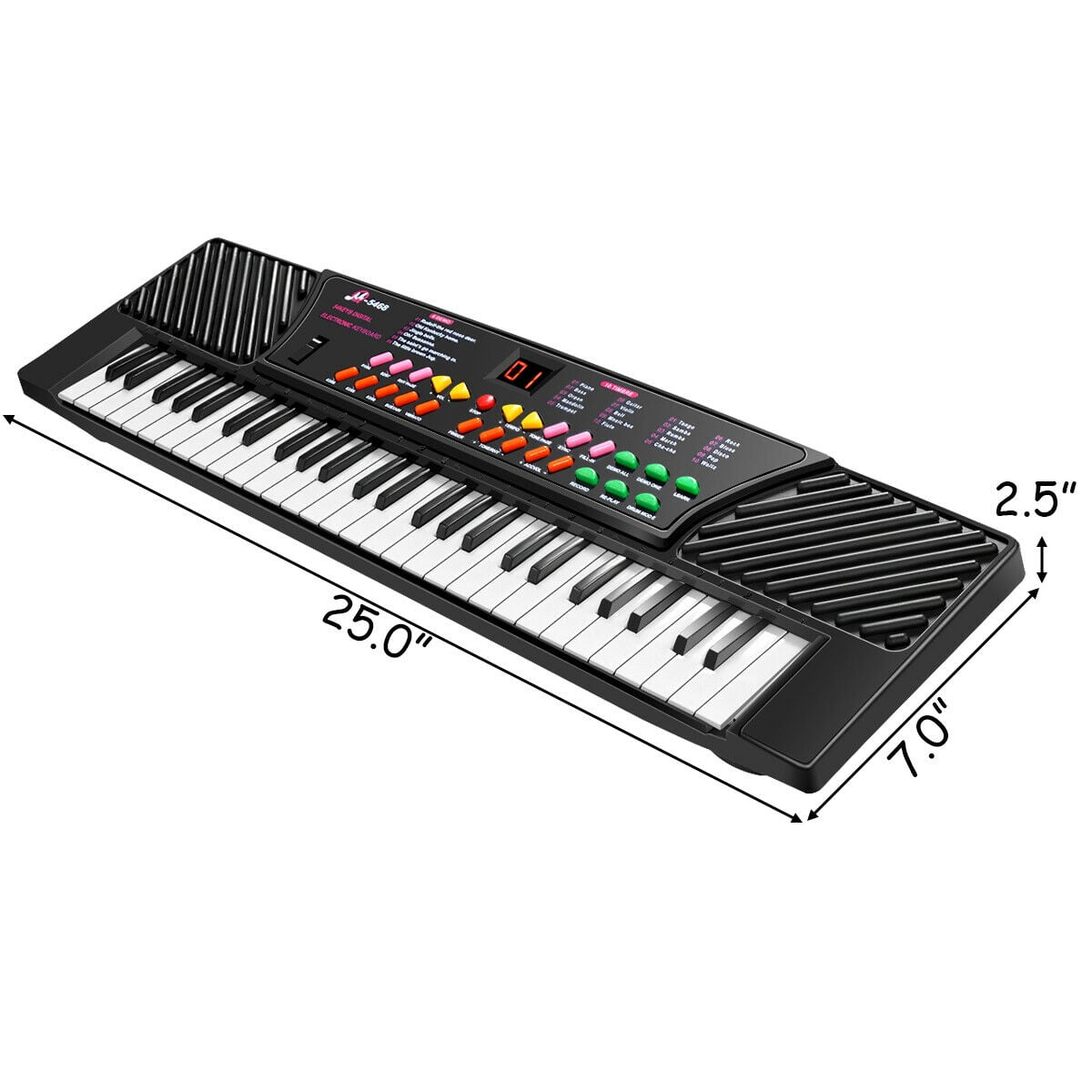 Costway 54 Keys  Electronic Music Keyboard Kid Piano Organ